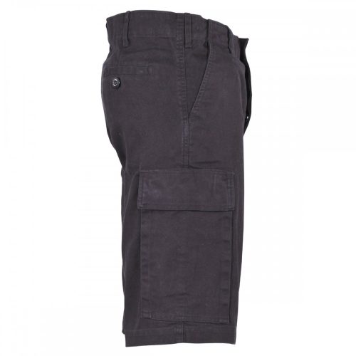 MFH BW Moleskin Bermuda, fekete kőmosott