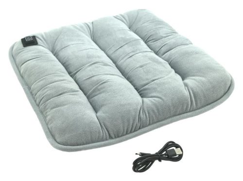 Compass PADDY fűthető üléspárna USB termosztáttal – Szürke, 43 × 43 × 6 cm