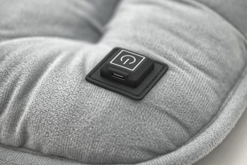 Compass PADDY fűthető üléspárna USB termosztáttal – Szürke, 43 × 43 × 6 cm