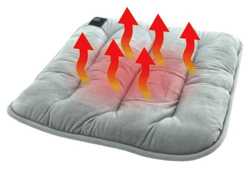 Compass PADDY fűthető üléspárna USB termosztáttal – Szürke, 43 × 43 × 6 cm