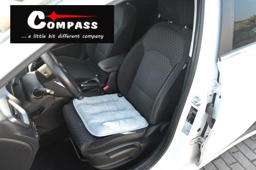 Compass PADDY fűthető üléspárna USB termosztáttal – Szürke, 43 × 43 × 6 cm