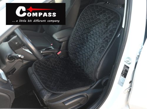 Compass SCALE fűthető üléshuzat termosztáttal 12V – Fekete