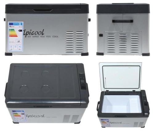 Compass Alpicool kompresszoros autós hűtőláda 30l 230/24/12V -20°C SZÜRKE APP