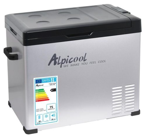 Compass Alpicool kompresszoros autós hűtőláda 50l 230/24/12V -20°C SZÜRKE