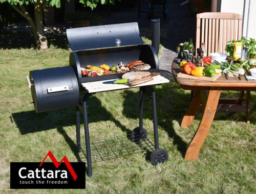 Cattara Faszén grill SMOKIE füstölővel
