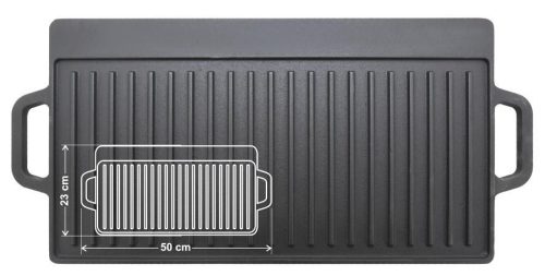 Cattara Kétoldalas grill lap öntöttvas 50x23x1,4cm