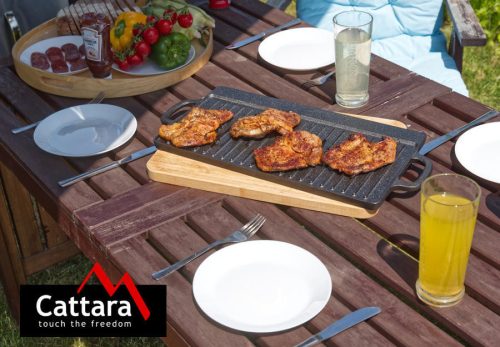 Cattara Kétoldalas grill lap öntöttvas 50x23x1,4cm