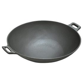 Cattara Grill serpenyő WOK öntöttvas 31cm
