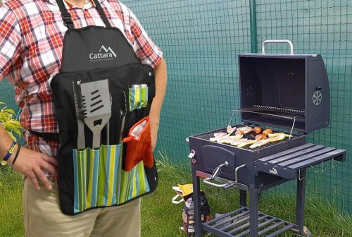 Cattara Grillezőszerszám készlet 7 db + kötény