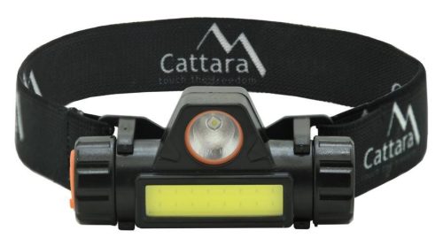 Cattara fejlámpa 120lm újratölthető