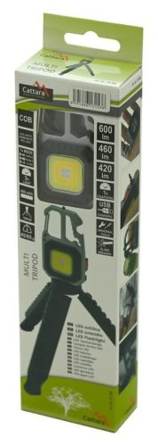 Cattara COB 600lm-es MULTIPOD zseblámpa állvánnyal