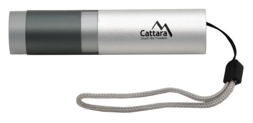 Cattara Zseblámpa LED 120lm ZOOM újratölthető SILVER