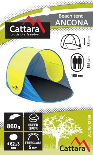 Cattara ANCONA strandsátor 120 x 195 x 85 cm