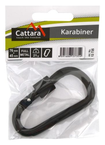 Cattara fekete erős karabiner