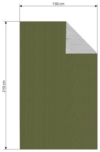 Izoterm fólia SOS zöld 210 x 130 cm