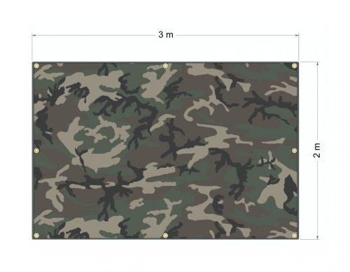 Cattara ponyva 2x3m VÍZÁLLÓ