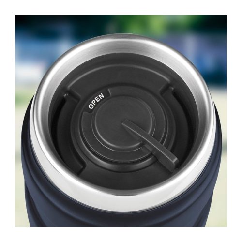 THERMOS Csöpögésmentes termobögre fogóval - matt fekete 470 ml