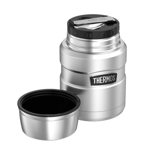 THERMOS Termosz ételre összerakható kanállal és bögrével - nemesacél 470 ml