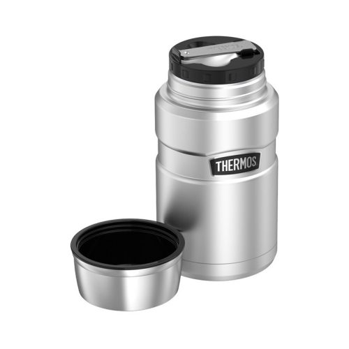 THERMOS Termosz ételre összerakható kanállal és bögrével - nemesacél 710 ml