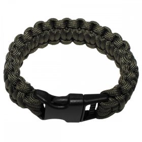 MFH Paracord karkötő olivazöld, szélessége kb. 2,3 cm