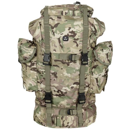 MFH BW katonai hátizsák, 65 l, alumínium megerősítés, op.-camo