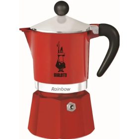 Bialetti Rainbow kotyogós kávéfőző 1 adag, piros