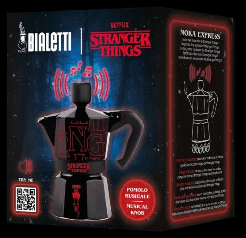 Bialetti Stranger Things - Moka Express kotyogós kávéfőző 3 adag
