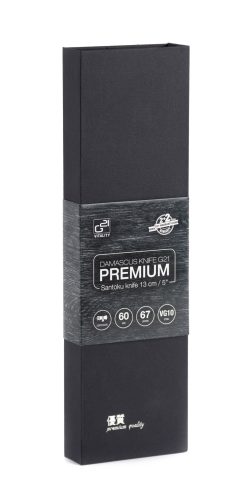 G21 Damascus Premium Santoku kés, 13 cm