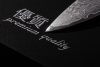 G21 Damascus Premium Santoku kés, 13 cm