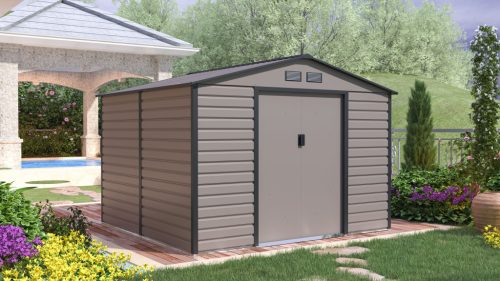 G21 GAH 706 kerti tároló 277 x 255 cm, szürke