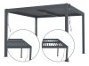 Bioklimatikus pergola G21 Austin 3×3 m, antracit színű alumínium