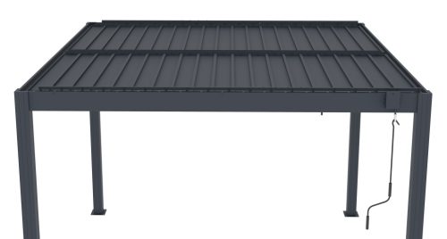 Bioklimatikus pergola G21 Austin 3×3 m, antracit színű alumínium
