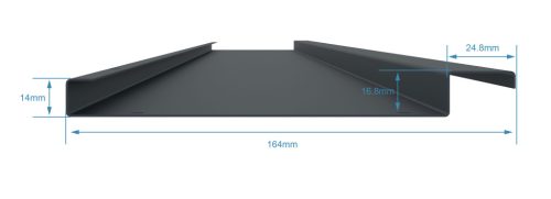 Bioklimatikus pergola G21 Austin 3×3 m, antracit színű alumínium