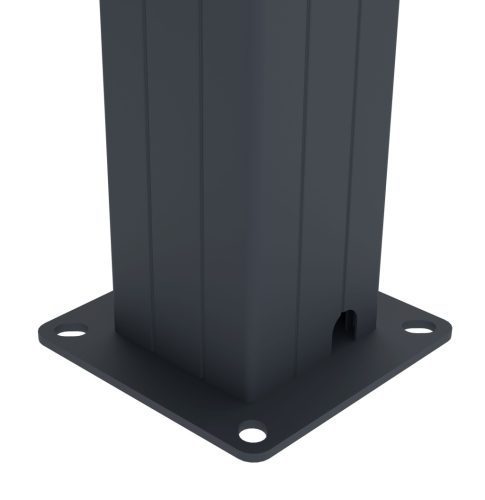 Bioklimatikus pergola G21 Austin 3×3 m, antracit színű alumínium