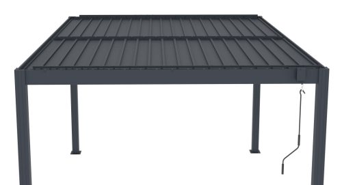 Bioklimatikus pergola G21 Austin 4x3 m, antracit, alumínium