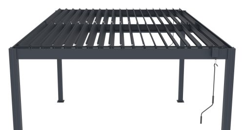 Bioklimatikus pergola G21 Austin 4x3 m, antracit, alumínium