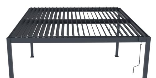 Bioklimatikus pergola G21 Austin 4x4 m, antracit színű alumínium