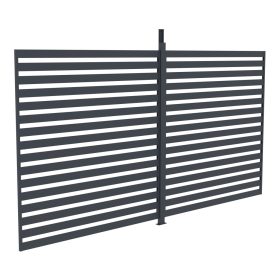   Bioklimatikus pergolához G21 fix lamellás oldalfal 3,7x2,2 m pergola Austinhoz