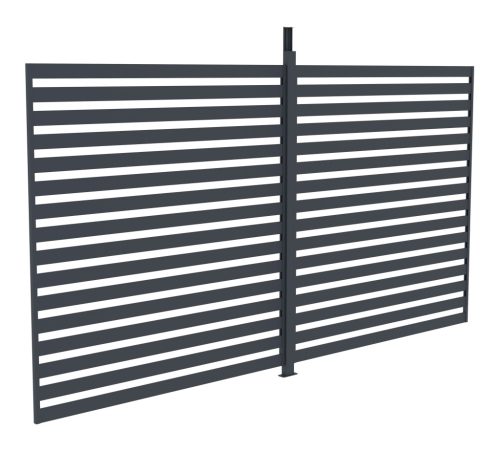 Bioklimatikus pergolához G21 fix lamellás oldalfal 3,7x2,2 m pergola Austinhoz