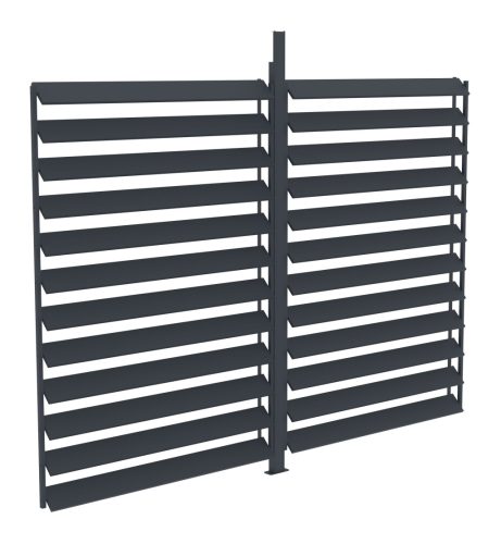 Bioklimatikus pergolához G21 forgatható lamellás oldalfal 2,8x2,2 m pergola Austinhoz