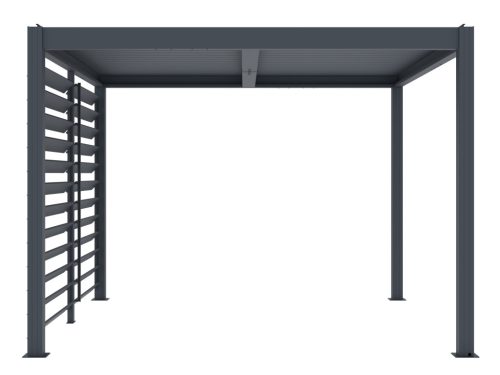 Bioklimatikus pergolához G21 forgatható lamellás oldalfal 2,8x2,2 m pergola Austinhoz