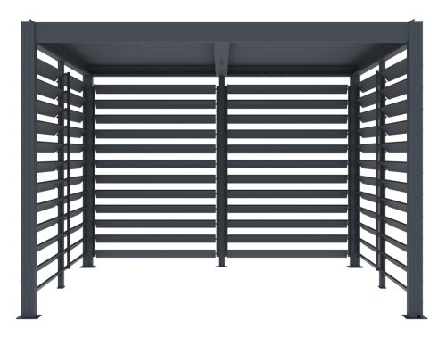 Bioklimatikus pergolához G21 forgatható lamellás oldalfal 2,8x2,2 m pergola Austinhoz