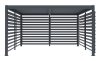 Bioklimatikus pergola G21 forgatható lamellás oldalfal 3,7x2,2 m pergola Austinhoz