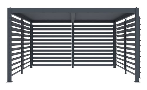 Bioklimatikus pergola G21 forgatható lamellás oldalfal 3,7x2,2 m pergola Austinhoz