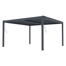   G21 Austin Premium 4x4 m bioklimatikus pergola, antracit alumínium