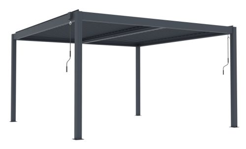 G21 Austin Premium 4x4 m bioklimatikus pergola, antracit alumínium
