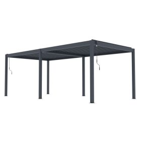 G21 Austin 6x3 m bioklimatikus pergola, antracit alumínium