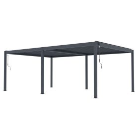   G21 Austin Premium 6x4 m bioklimatikus pergola, antracit alumínium