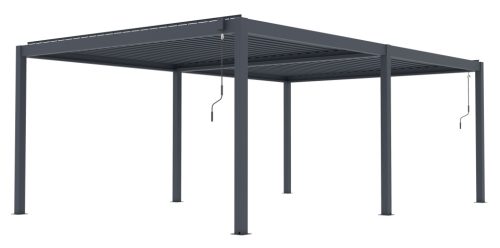 G21 Austin Premium 6x4 m bioklimatikus pergola, antracit alumínium
