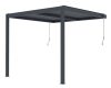 G21 Trenton 3x3 m bioklimatikus pergola, antracit alumínium